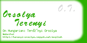 orsolya terenyi business card